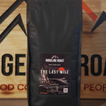 The Last Mile Dark French Roast, 2lb bag: Brazil, 1300M, bold dark chocolate, toasted almond and a rich fudge finish