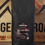 The Last Mile Dark French Roast, 2lb bag: Brazil, 1300M, bold dark chocolate, toasted almond and a rich fudge finish